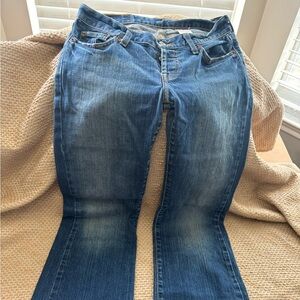Lucky Brand Blue Flare Wide Leg Jeans